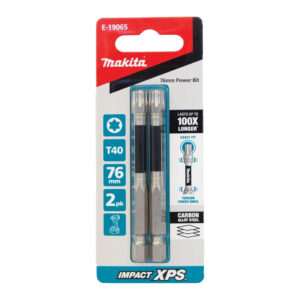 Makita Impact-XPS Torx Drive T40 x 76mm Power Bit 2 Pack E-19065