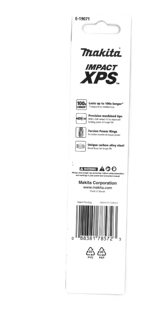 Makita Impact-XPS Phillips Drive PH1 x 150mm Power Bit 1 Pack E-19071 - Image 3