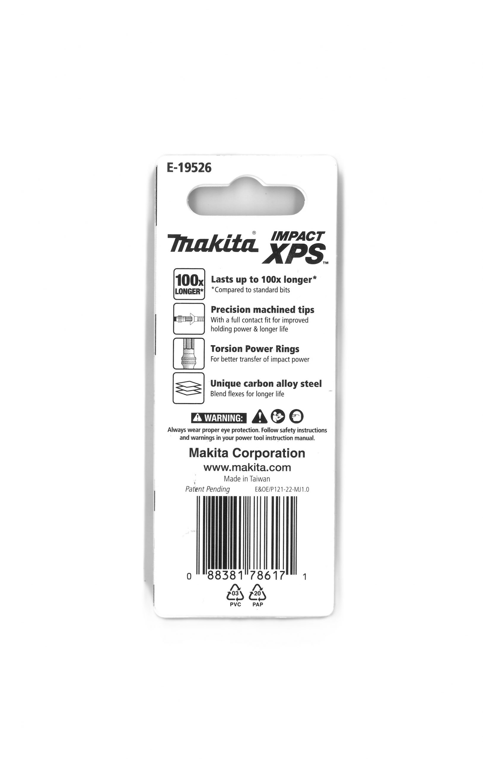 Makita Impact-XPS Hex Drive HEX 4mm x 76mm Power Bit 2 Pack E-19526 - Image 2