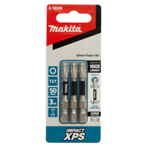 Makita Impact-XPS Torx Drive T27 x 50mm Power Bit 3 Pack E-18596