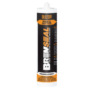 Bremick Roof and Gutter Silicone Translucent Neutral Cure Bremseal 300g Tube
