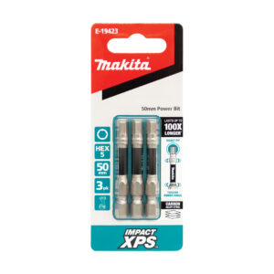 Makita Impact-XPS Hex Drive HEX5 x 50m Power Bit 3 Pack E-19423