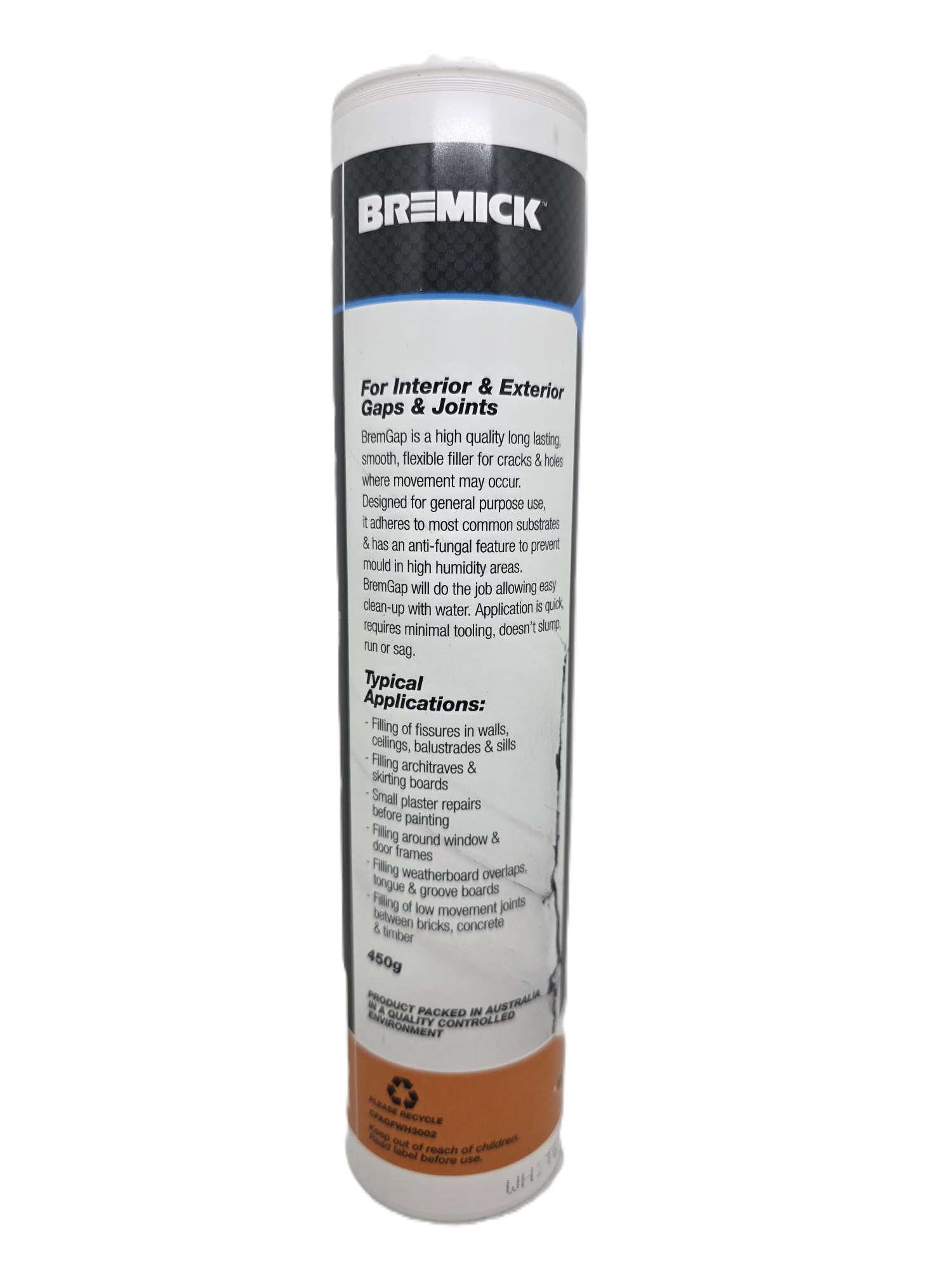 Bremick Gap Filler Acrylic White 300ml CFAGFWH3002 - Image 2