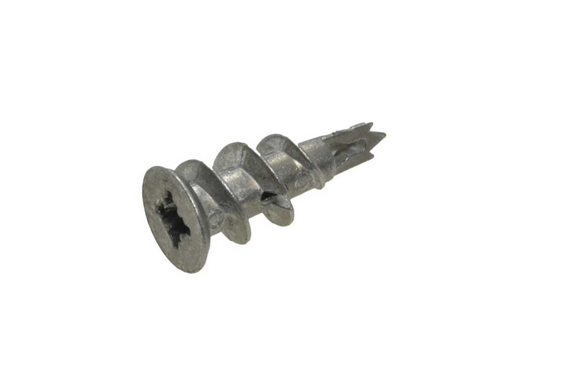 Bremick Zinc Plated #8 Gyprock Plasterboard Plug for Fixing to Metal 6g to 8g Pack of 100 PBAMZ#80002