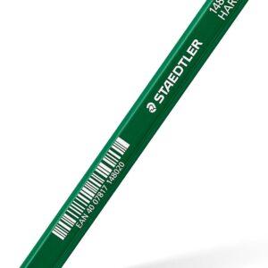 STAEDTLER Hard Black Lead Carpenters Pencils GREEN 6H ST14850