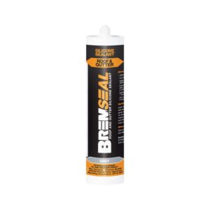 Bremick Roof and Gutter Silicone Grey Neutral Cure Bremseal 300g Tube