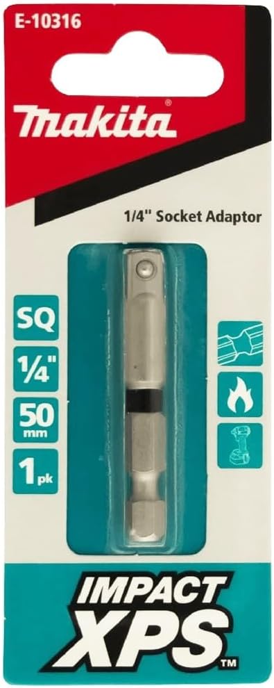 Makita Impact-XPS Socket Adaptor 1/4" x 50mm 1 Piece E-10316
