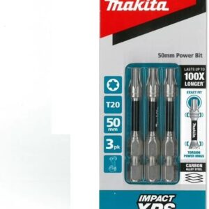 Makita Impact-XPS Torx Drive T20 x 50mm Power Bit 3 Pack E-18552