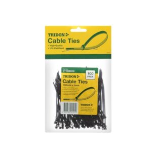 Tridon Cable Tie Black 100mm x 3mm 100 Pack CT103BKCD