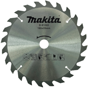 Makita 185mm x 20mm x 24T Economy TCT Circular Saw Blade D-81022