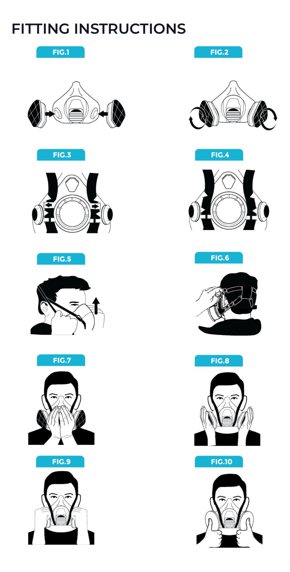 Workarma General Purpose Kit Reusable Respirator RRHSBDA1LGK