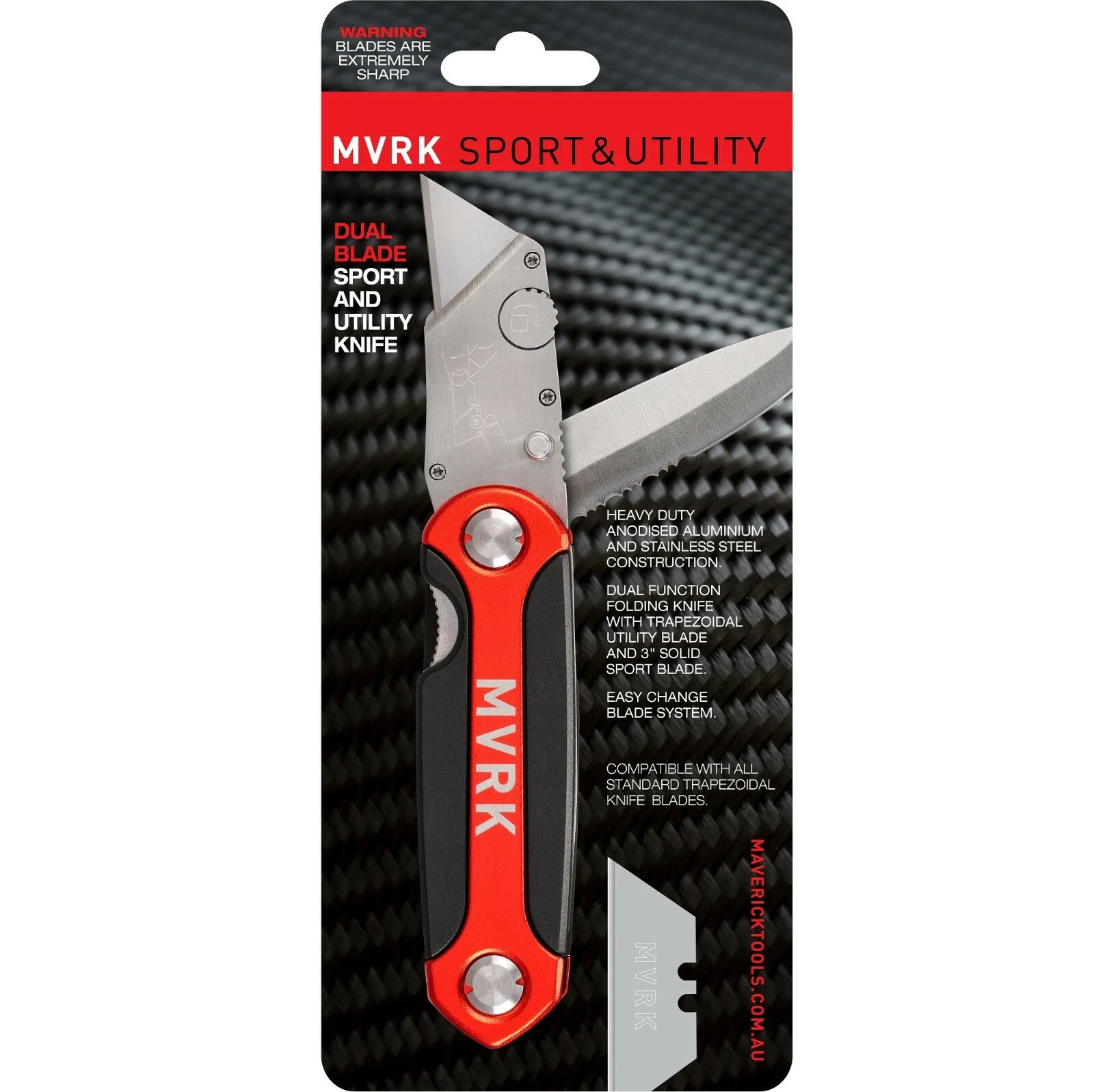 MVRK Dual Blade Sport and Utility Knife 1010-DBPK