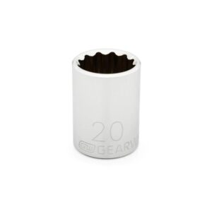 Gearwrench 1/2" Drive 12 Point Standard Metric Socket 20mm 80755D
