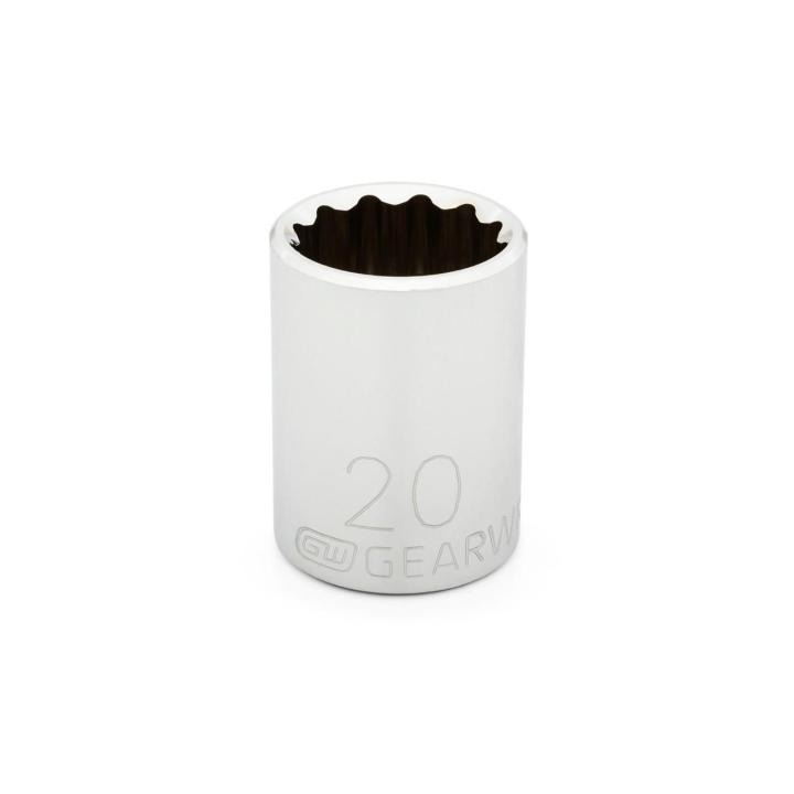 Gearwrench 1/2" Drive 12 Point Standard Metric Socket 20mm 80755D