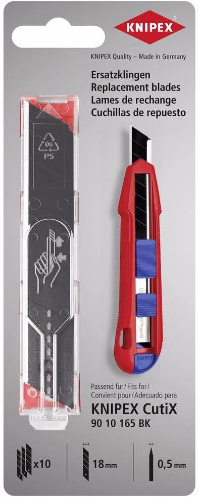 Knipex 10 Pack Blades Suit 9010165BK Cutix 9010165E02